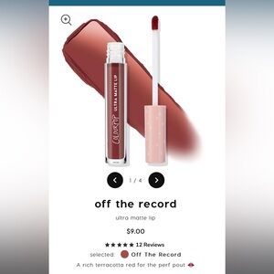 💜 Colourpop Ultra Matte Lip “Off the Record”